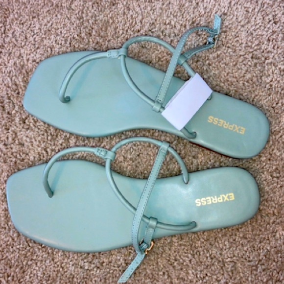 Express Shoes - Mint Green Sandals